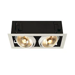 Ceiling recessed spot KADUX 2 ES111 Downlight, 2xGU10, 230V, white