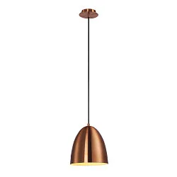 Luminaire à suspension PARA CONE 20 rond E27 IP20, cuivre, satiné gradable