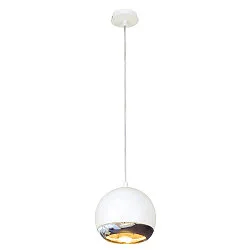 Pendant luminaire LIGHT EYE, GU10, max. 75W, white/chrome