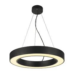 Luminaire à suspension MEDO® RING 60 1-10V forme de l'anneau IP20, noir gradable