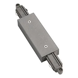 1- raccord monophasé avec possibilité d'alimentation, Gris argent