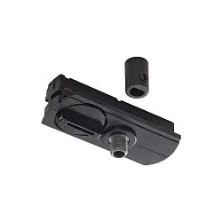 Adaptateur monophasé avec décharge de traction noir 