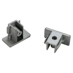 1-Capuchon d'extrémité monophasé 2 pièces, version pour montage en surface, Gris argent