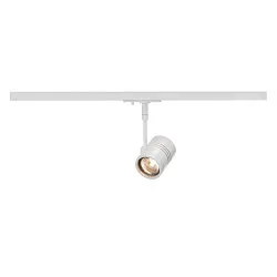 1-Projecteur monophasé BIMA 1 à 1 flamme, pivotant à la cardan GU10 IP20, blanche gradable