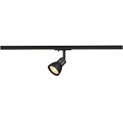 1-Projecteur monophasé PURIA adaptateur monophasé inclus GU10, noir 