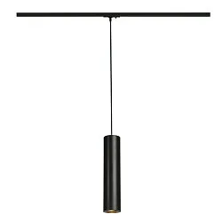 1- Luminaire à suspension monophasé ENOLA B PD-1 Bas, cylindrique GU10 IP20, noir gradable