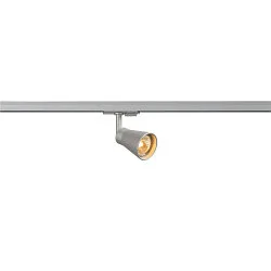 1-Projecteur monophasé AVO adaptateur monophasé inclus GU10, Gris argent
