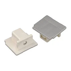 EUTRAC Endcap for 3-Phase High voltage Track, silver grey