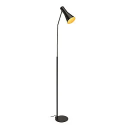 Lampadaire PHELIA E27, noir 