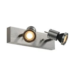 Spot ASTO 2 GU10, aluminium brossé
