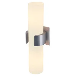 Wall luminaire DENA II Shade Glass alu-brushed
