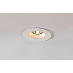 Lumière encastrée PLASTRA rond GU10, blanche max. 35W