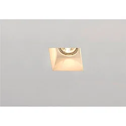Lumière encastrée PLASTRA angulaire GU10, blanche max. 35W