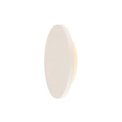 PLASTRA, Wall luminaire, LED, 3000K, round, white plaster