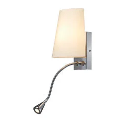 Luminaire mural COUPA FLEX avec interrupteur, avec spot LED, réglable G9 IP20, chrome 