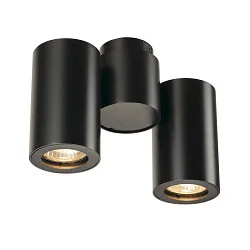 Spot ENOLA B DOUBLE à 2 flammes GU10 IP20, blanche gradable