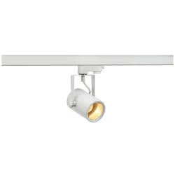 Projecteur triphasé EURO SPOT GU10 cylindrique GU10 IP20, blanche gradable
