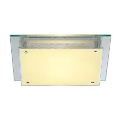 Luminaire mural GLASSA E27, transparent, blanche