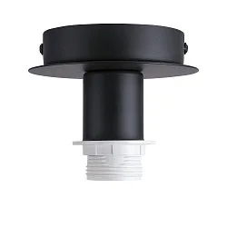 Rosace de plafond pour FENDA sans abat-jour, noir 