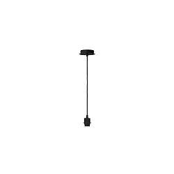 Luminaire à suspension FENDA sans abat-jour E27 IP20, noir  gradable