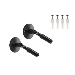 WALL HOLDER, for TENSEO low-voltage wire system, long, 2 items, black