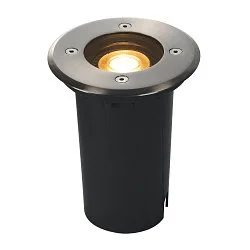 Projecteur encastré SOLASTO rond GU10 IP67, acier inoxydable