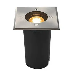 Projecteur encastré SOLASTO angulaire GU10 IP67, acier inoxydable