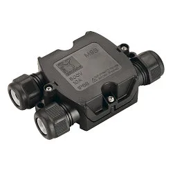 Boîte de connexion IP68 3 pôles, noir 