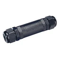 Boîte de connexion IP68 3 pôles, noir