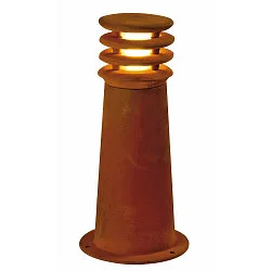 Lampadaire d’extérieur RUSTY® ROUND 40 petit, rond E27 IP55, rouille gradable