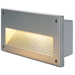 Luminaire d'encastrement mural  BRICK DOWNUNDER E14 IP44, Gris argent