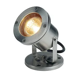 Projecteur d'extérieur NAUTILUS avec câble ouvert, réglable GX5.3 IP67, acier inoxydable gradable