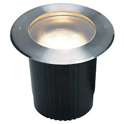 Projecteur encastré DASAR 215 E27 IP67, acier inoxydable, noir 