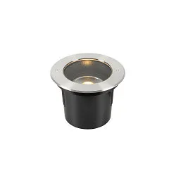 Projecteur encastré DASAR ES111 rond GU10 IP67, acier inoxydable, noir 