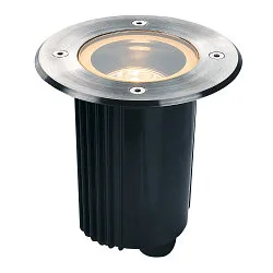 Eclairage d'extérieur encastré DASAR® 115 rond, passable, pivotant à la cardan GU10 IP67, acier inoxydable gradable
