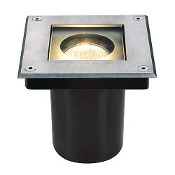 Eclairage d'extérieur encastré DASAR® 115 SQUARE angulaire, passable, pivotant à la cardan GU10 IP67