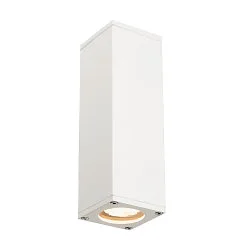 Luminaire mural d’extérieur THEO UP/DOWN QPAR51 angulaire, direct / indirect GU10 IP44, blanche gradable