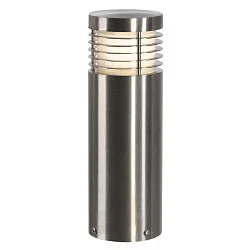 Lampadaire d'extérieur VAP SLIM E27 IP44, acier inoxydable