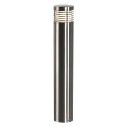 Lampadaire d'extérieur VAP SLIM E27 IP44, acier inoxydable