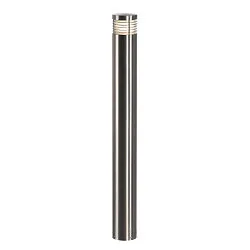 Lampadaire d'extérieur VAP SLIM E27 IP44, acier inoxydable