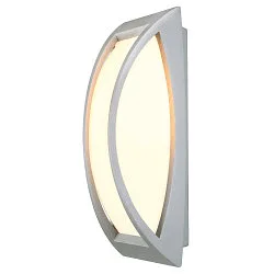 Luminaire mural d’extérieur MERIDIAN 2 E27 IP54, Gris argent gradable