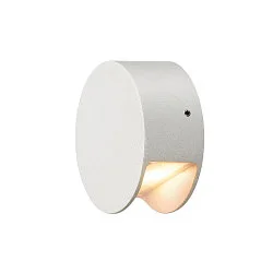 Luminaire mural d’extérieur PEMA LED rond IP44, blanche