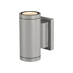 Luminaire mural d’extérieur MYRA UP/DOWN rigide, direct / indirect GU10 IP55, Gris argent gradable