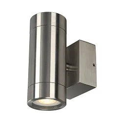 Luminaire mural d'extérieur ASTINA STEEL GU10 haut bas GU10 IP44, acier inoxydable