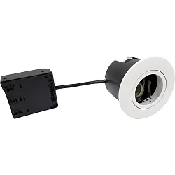 Lumière encastrée QUICK INSTALL G2 rond GU10 IP44, blanche 