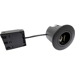 Lumière encastrée QUICK INSTALL G2 rond GU10 IP44, noir 