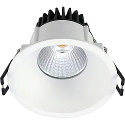 recessed luminaire VELIA round IP44, white matt dimmable 11W 2700K