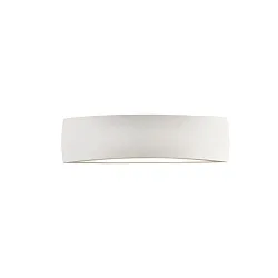 Luminaire mural ALBA 16/3386-30 haut bas, à peindre E14 IP20, opale, blanche gradable
