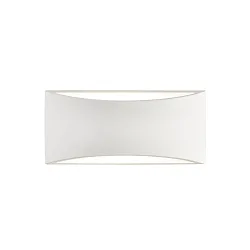 Luminaire mural DANA 16/3387 haut bas E14 IP20, opale, blanche gradable