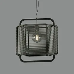 pendant luminaire CORDA 50 E27 IP20, green 